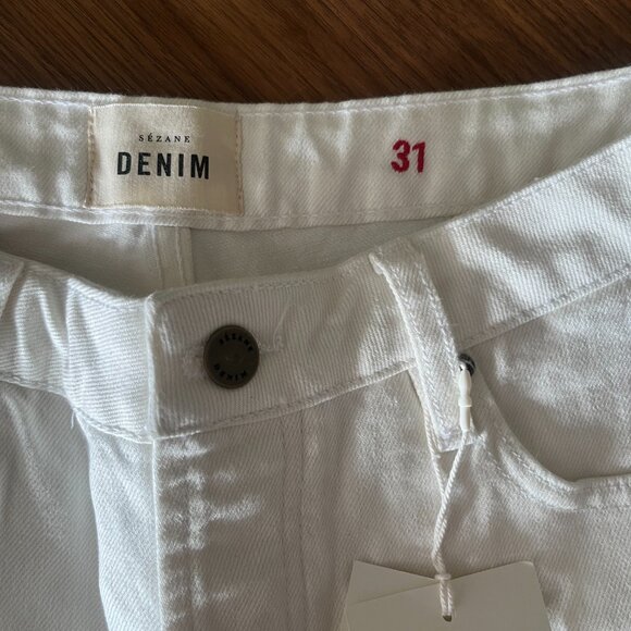 Sezane Denim "Brut Sexy" Ecru - Size 31 *NEVER WORN* - Picture 3 of 4